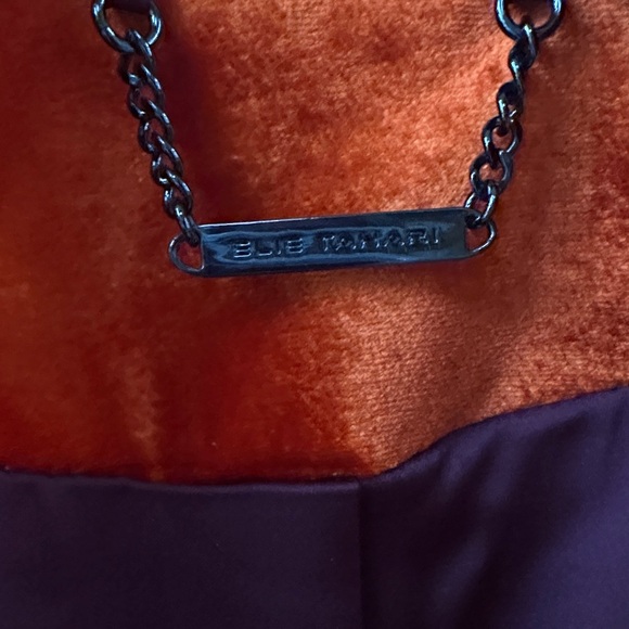 NWT Elie Tahari Ombre Velvet Orange Purple Blazer Size 6 - Picture 6 of 15